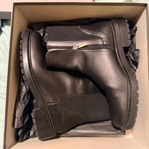 Aquatalia Black Lauda Ankle Boots